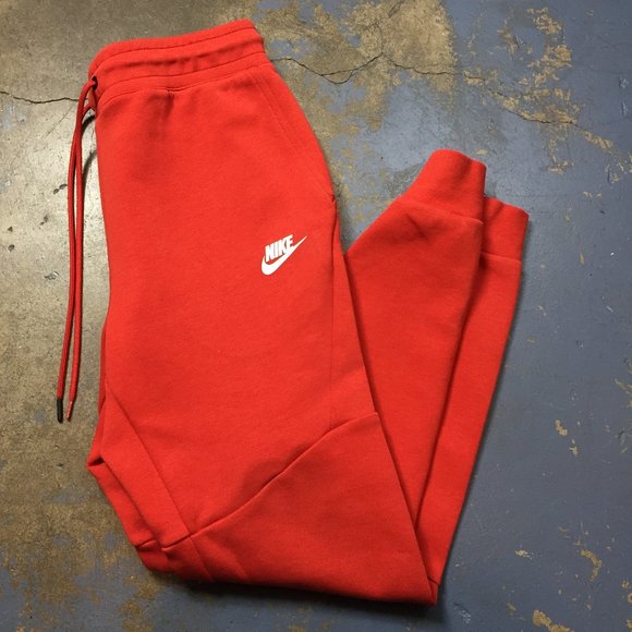 Nike Tech Men's Joggers Pants Orange Size Small Nike Swoosh